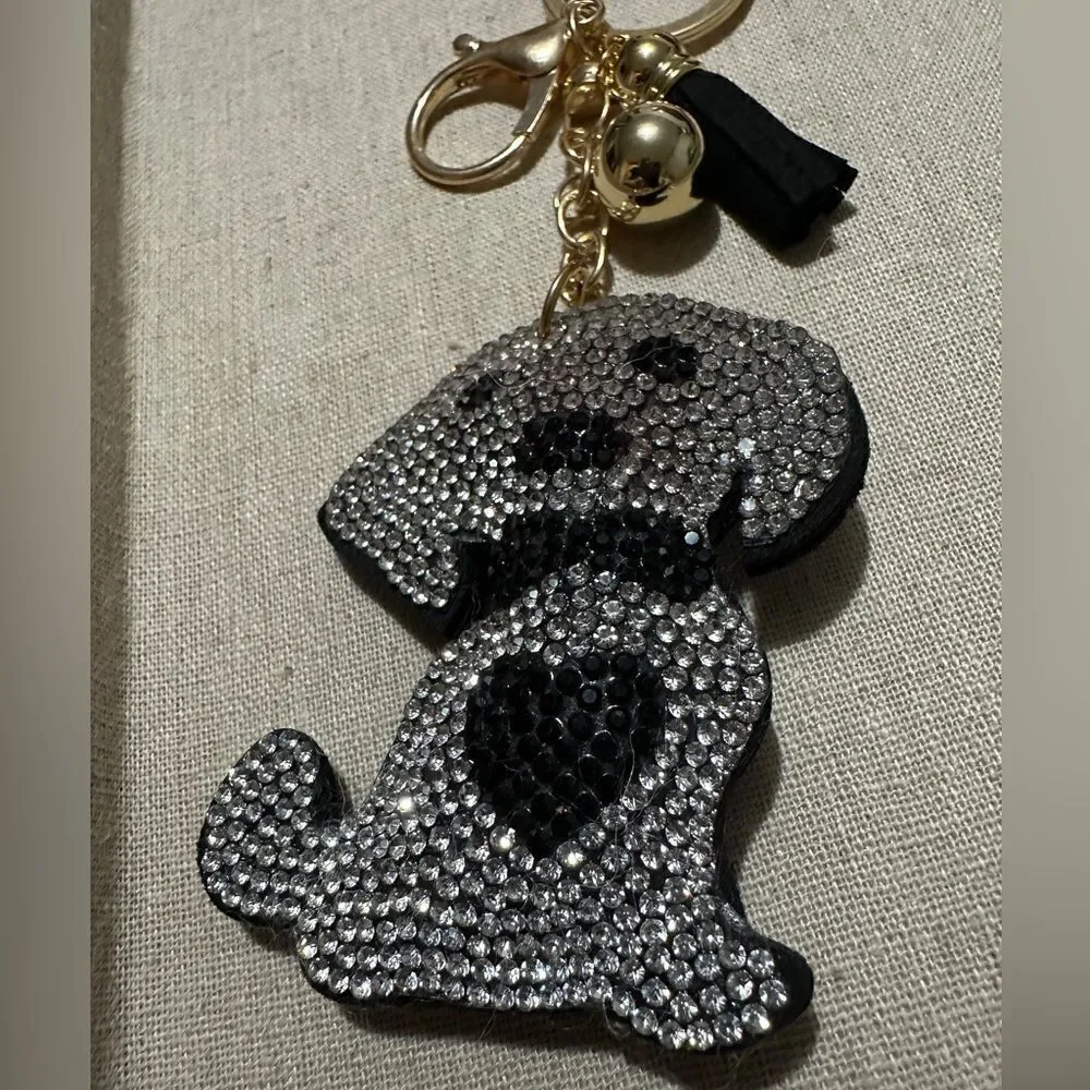 Sparkling Rhinestone Dog Keychain – Cute & Glamorous